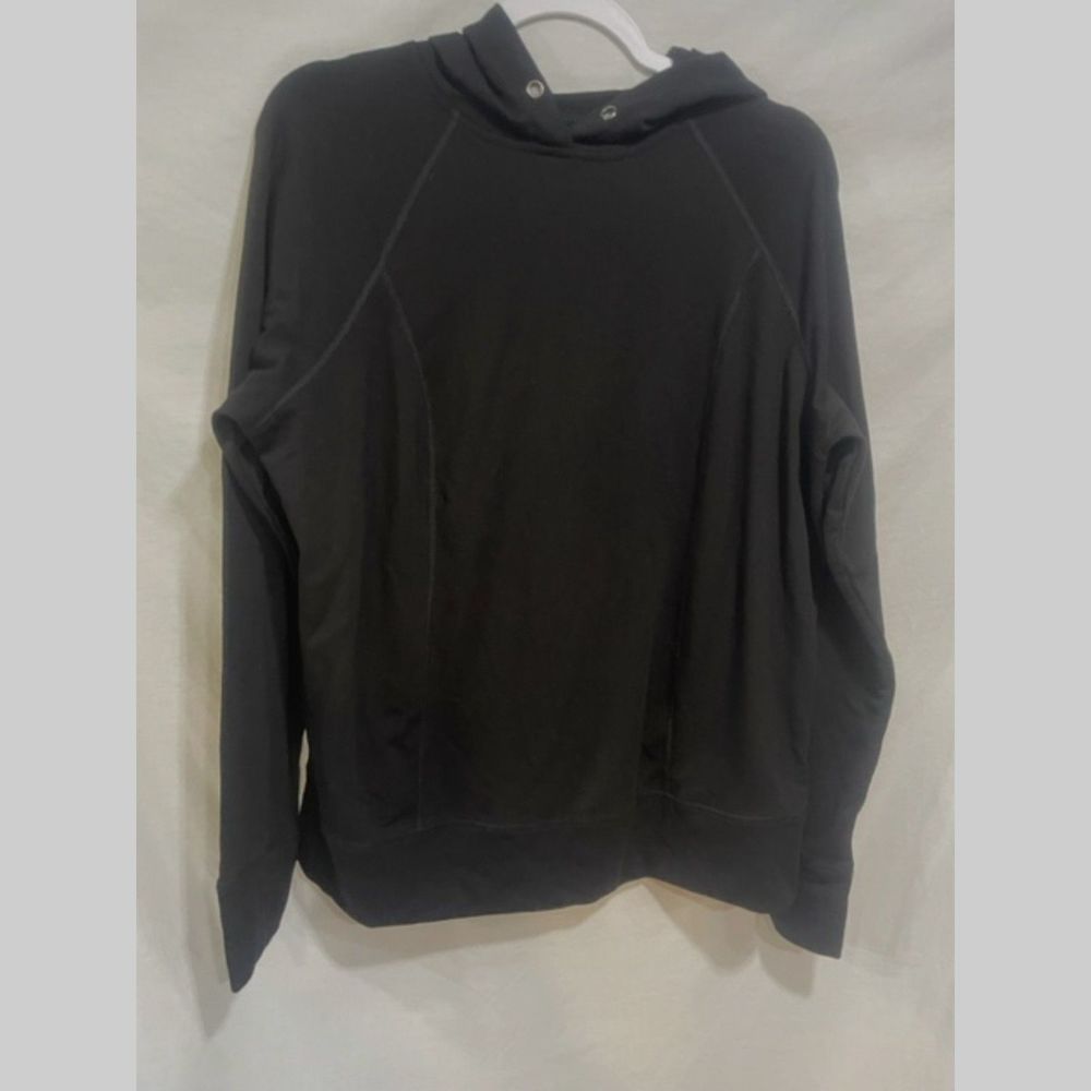 Torrid Active 1 Black Lightweight Hoodie Hoody LS 1X Missing String